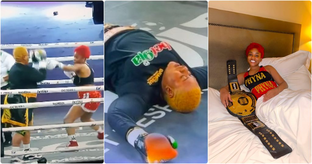 Phyna beats Nkechi Blessing during celebrity boxing