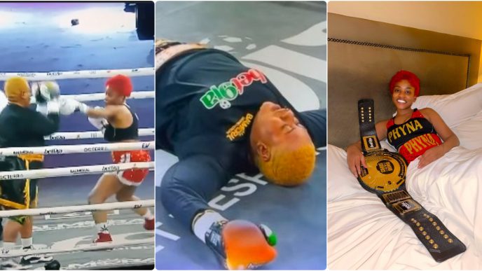 Phyna beats Nkechi Blessing during celebrity boxing