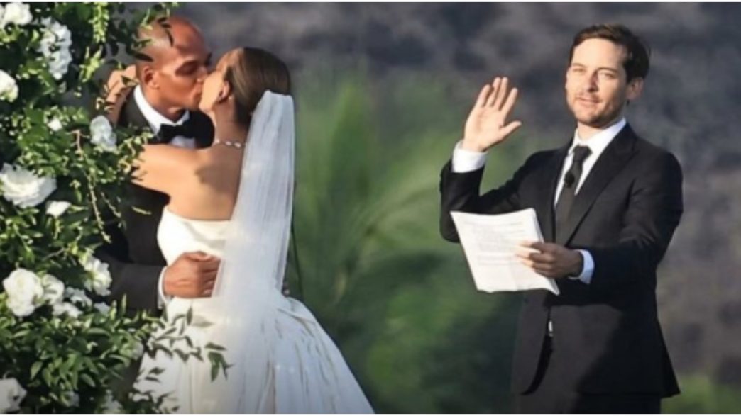 Tobey Maguire officiates ex's wedding