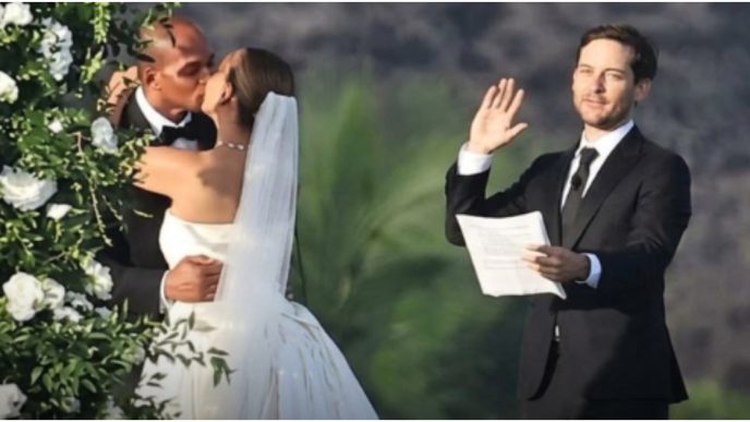 Tobey Maguire officiates ex's wedding