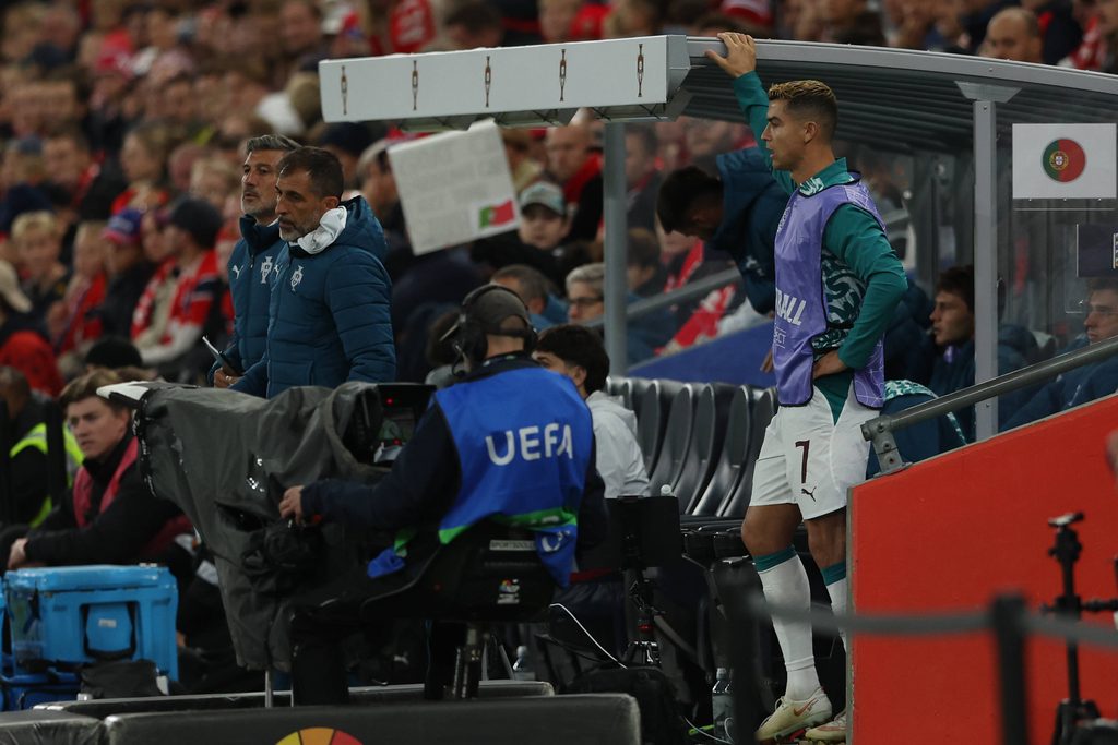 Cristiano Ronaldo was an unused substitute against Norway